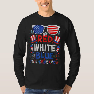 T-shirt Infirmière PACU Rouge Blanc Bleu du 4 Juillet Équi