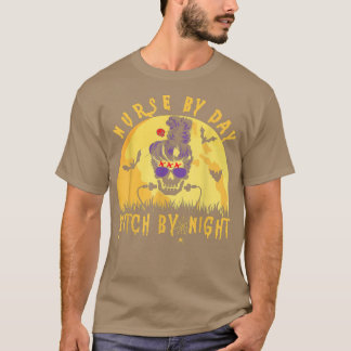 T-shirt Infirmière Par Jour Sorcière Par Nuit Hommes Femme
