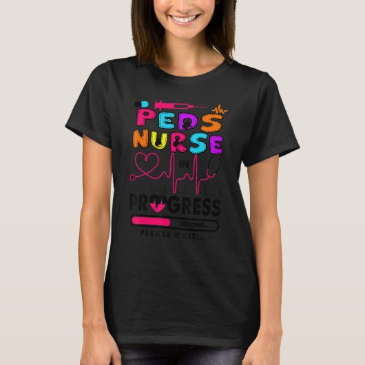 T-shirt Infirmière Pedd En Cours Étudiante En Infirmière (Devant)