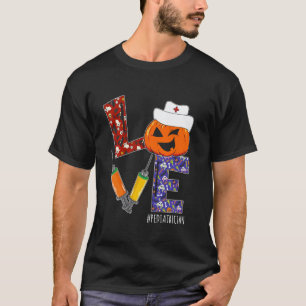 T-shirt Infirmière Pédiatre Amour Infirmière Vie Halloween