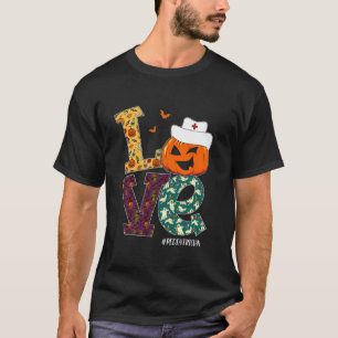 T-shirt Infirmière Pédiatre Halloween Citrouille Effrayant