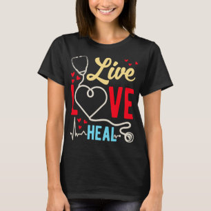 T-shirt Infirmière pédiatrique fière mignonne Assistant Mé