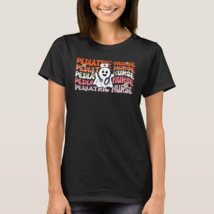 T-shirt Infirmière pédiatrique Groovy Drôle Halloween Fant