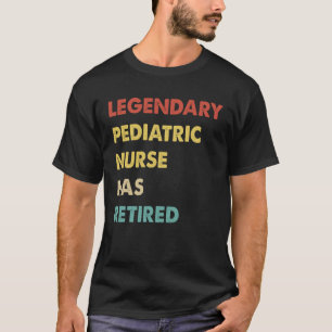 T-shirt Infirmière pédiatrique légendaire rétro à la retra