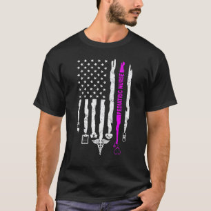 T-shirt Infirmière Pédiatrique Patriotique Semaine des Inf