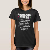T-shirt Infirmière pédiatrique Peds RN Pediatricien Mains (Devant)