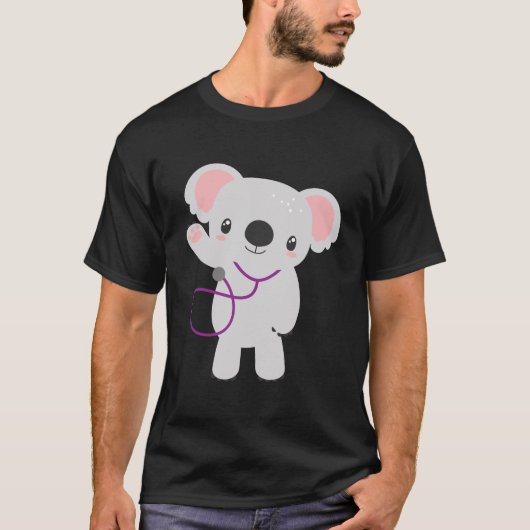 T-shirt Infirmière pédiatrique Rn Koala Ours Pediatricien (Devant)