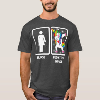 T-shirt Infirmière pédiatrique Unicorn Dabbing Funny Dabbi