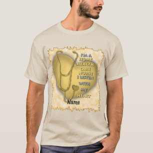 T-shirt infirmière personnalisée Yellow Home Healt