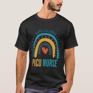 T-shirt Infirmière PICU Infirmière Rainbow Voiture pédiatr