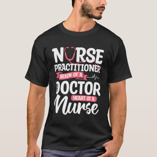 T-shirt Infirmière Praticien Cerveau D'Un Médecin Il D'Une (Devant)
