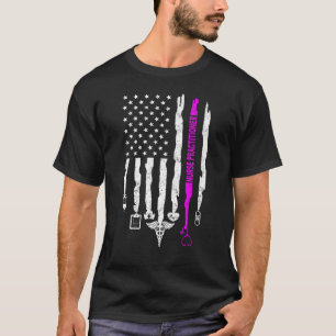 T-shirt Infirmière Praticien USA Drapeau Patriotique NP In