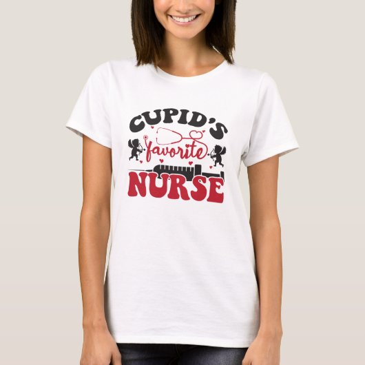 T-shirt Infirmière préférée de Cupid, Infirmière de la Sai (Devant)