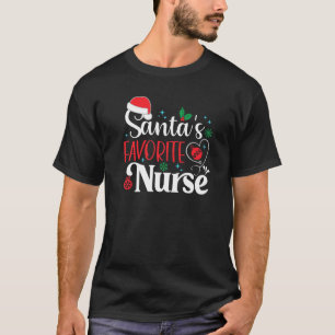 T-shirt Infirmière préférée du Père Noël Noël Noël Infir