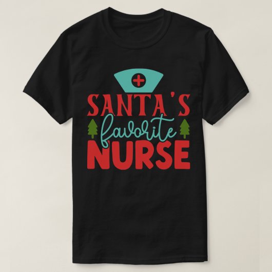 T-shirt Infirmière préférée Santas 10 (Design devant)