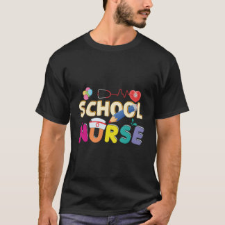 T-shirt Infirmière Primaire Retour À L'École Infirmière