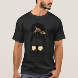 T-shirt Infirmière psychiatrique afro-américaine santé men