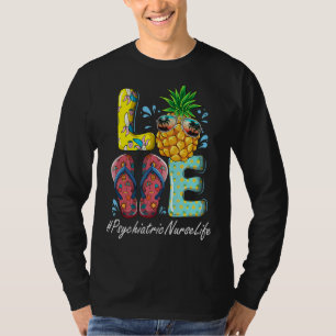 T-shirt Infirmière psychiatrique Bonjour Été Joyeux Dernie