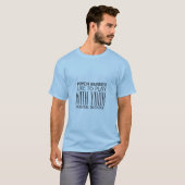 T-shirt Infirmière psychiatrique Humour-Blocs mentaux (Devant entier)