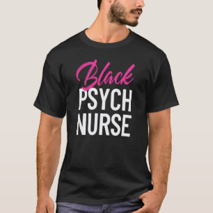 T-shirt Infirmière psychiatrique noire afro-américaine
