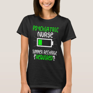 T-shirt Infirmière psychiatrique Reprise estivale Nécessai