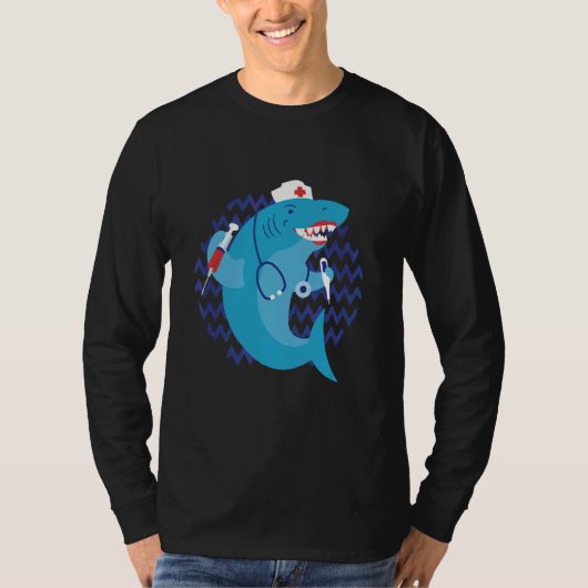 T-shirt Infirmière requin (Devant)