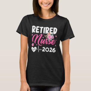 T-shirt Infirmière retraitée 2026 Arrière-grand-mère fière