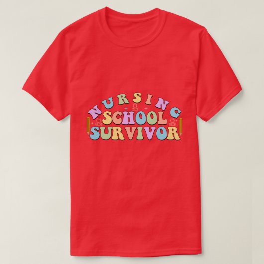 T-shirt Infirmière rétro1 8 (Design devant)