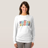 T-shirt Infirmière Retro Boho (Devant entier)