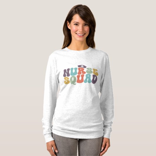 T-shirt Infirmière Retro Boho (Devant entier)