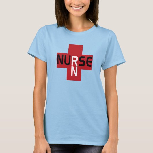 T-SHIRT INFIRMIÈRE RN RED (Devant)
