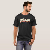 T-shirt Infirmière RN Rétro Multicolor (Devant entier)