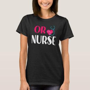 T-shirt Infirmière Rn Stethoscope Cardiaque Soins Infirmie