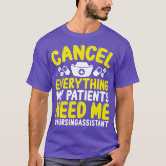 T-shirt Infirmière s Annuler Funny CNA