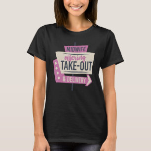 T-shirt Infirmière sage-femme travailleuse de naissance Mi