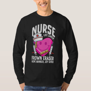 T-shirt Infirmière Sauveuse de Vie Effaceur de Froncement