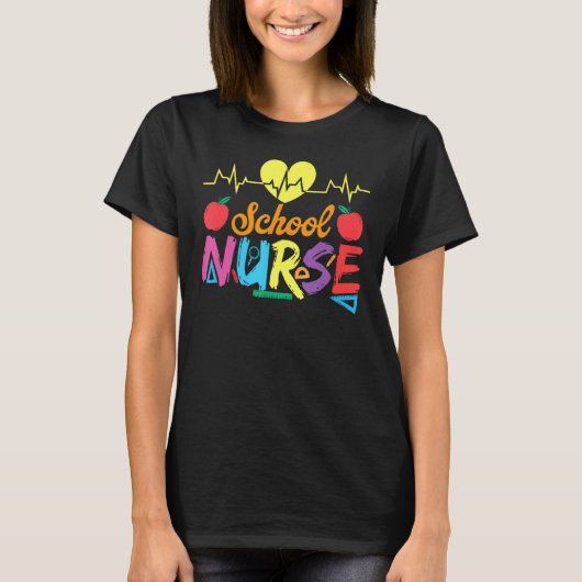 T-shirt Infirmière scolaire (Devant)
