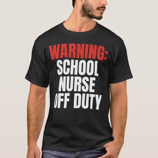 T-shirt Infirmière scolaire (Devant)