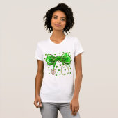 T-shirt Infirmière Shamrock St. Patrick’s (Devant entier)