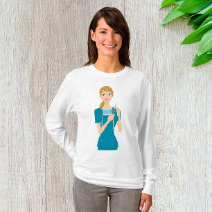 T-shirt Infirmière souriante avec seringue