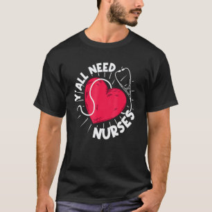 T-shirt Infirmière Spécialisée Du Cœur De L'hôpital Murse