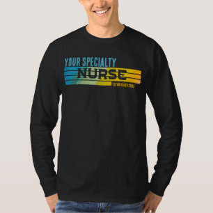 T-shirt Infirmière spécialisée personnalisée Année d'obten