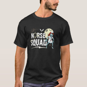 T-shirt Infirmière Squad drôle Costume d'Halloween Zombie 