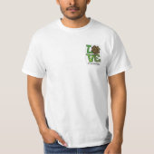 T-shirt Infirmière St patrick blanchie Leopard (Devant)
