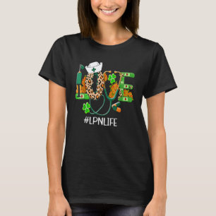 T-shirt Infirmière St Patrick S Day Amour Lpn Vie Patrick