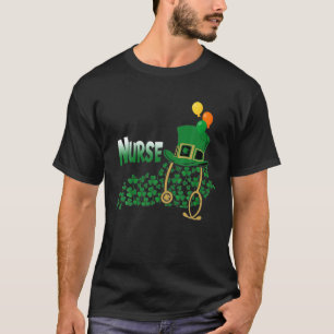T-shirt Infirmière St Patrick's Day Infirmière Shamrock Lo
