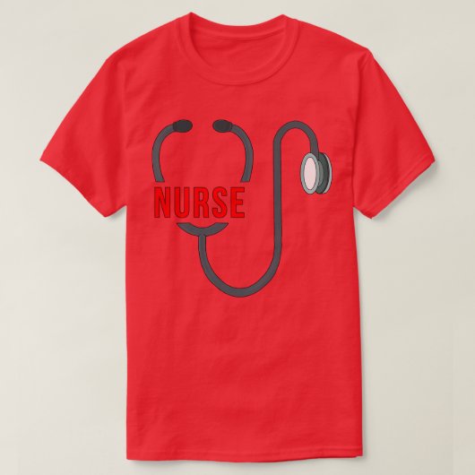 T-shirt Infirmière stéthoscope (Design devant)