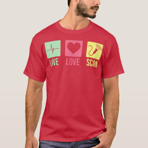 T-shirt Infirmière technicienne en échographie cool Live L