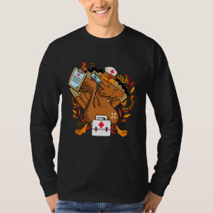 T-shirt Infirmière Thanksgiving Health Worker Nurse Turk