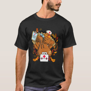 T-shirt Infirmière Thanksgiving Health Worker Nurse Turk